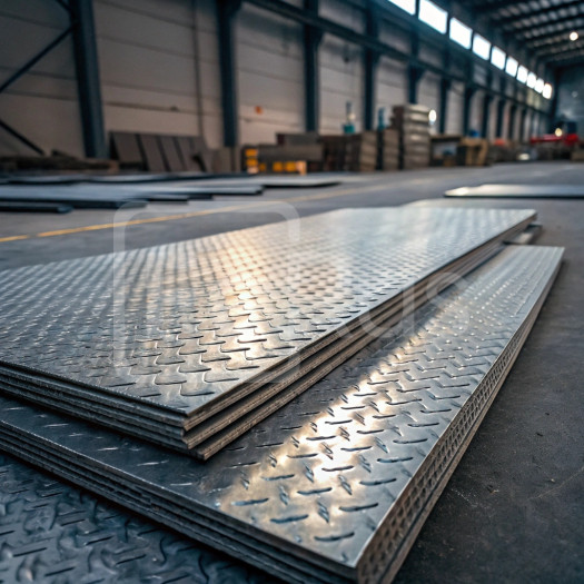 Лист алюминиевый рифленый дуэт 1,5х1500 мм АМг5 ТУ 1-801-20-2008