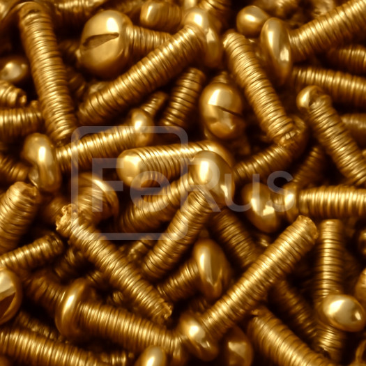 Винт латунный М10 шаг резьбы 1,5 мм ЛС59-1 ГОСТ 1759.0-87