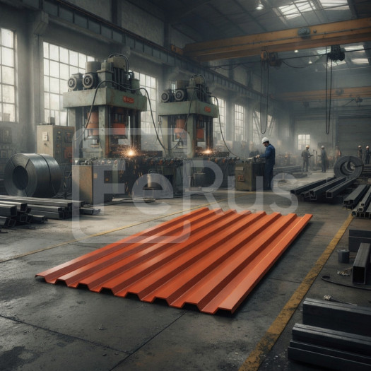 Профнастил С8 полиэстер (Zn100-180) 0,4х1150х800 мм, RAL 8029