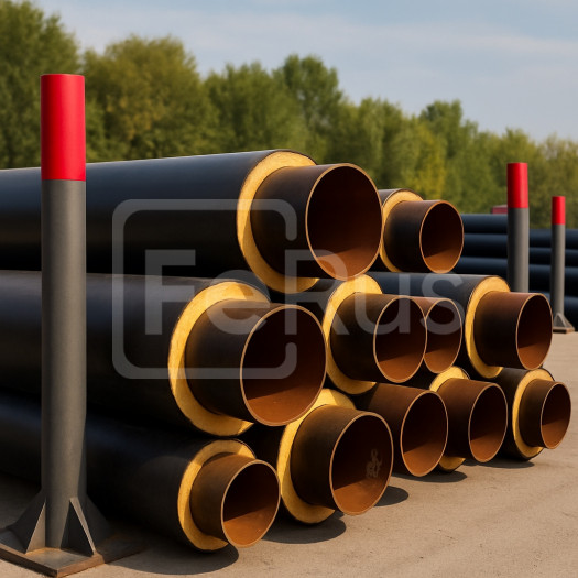 Труба стальная бесшовная в ППУ-изоляции 89х4 мм 10Г2С1 ГОСТ 30732-2006